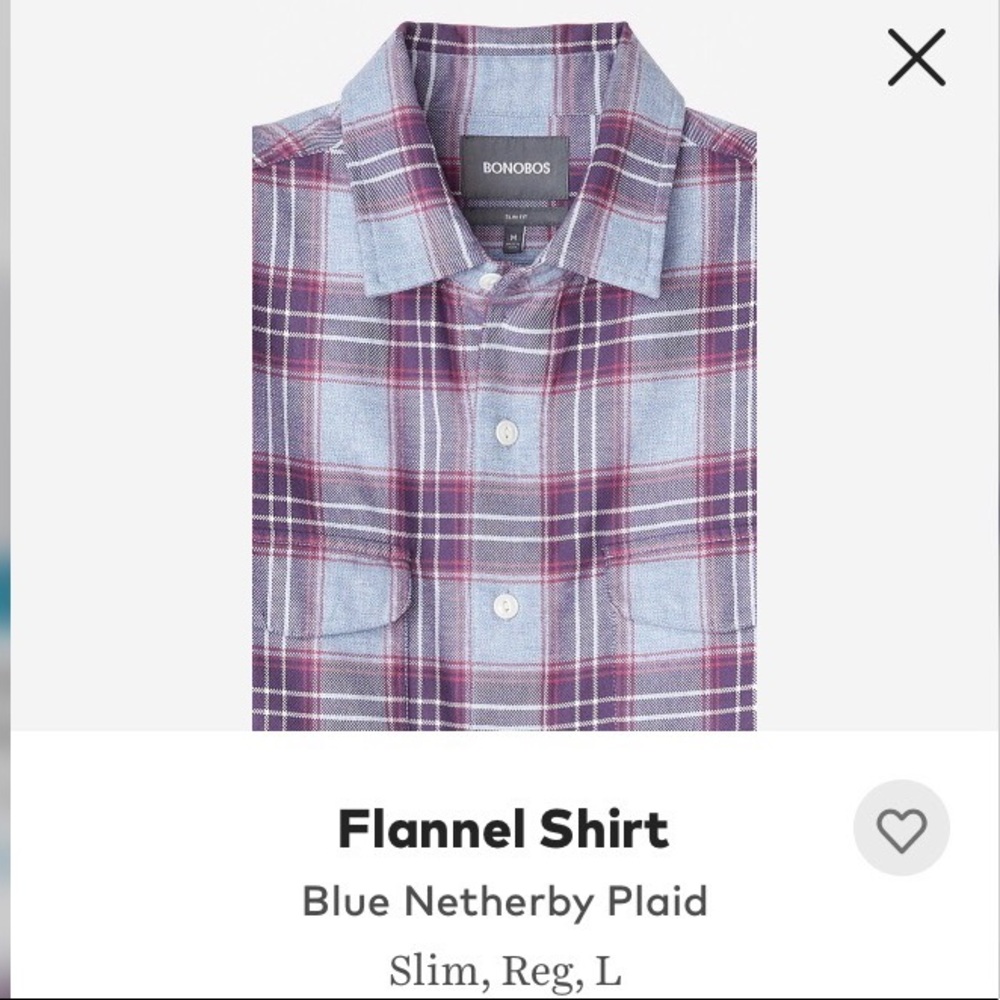 Bonobos Flannel Button Down Shirt - image 2